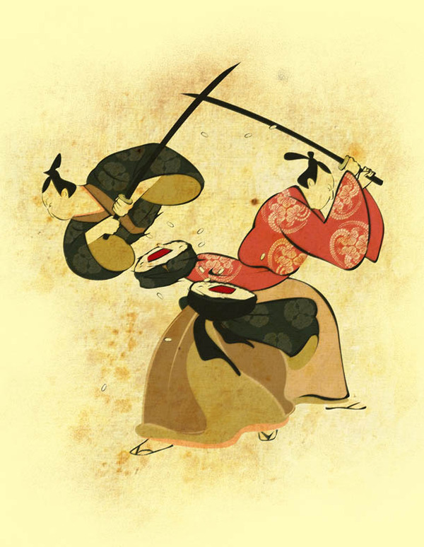Samurai Sushi Samurai Sushi, sushi, samurais